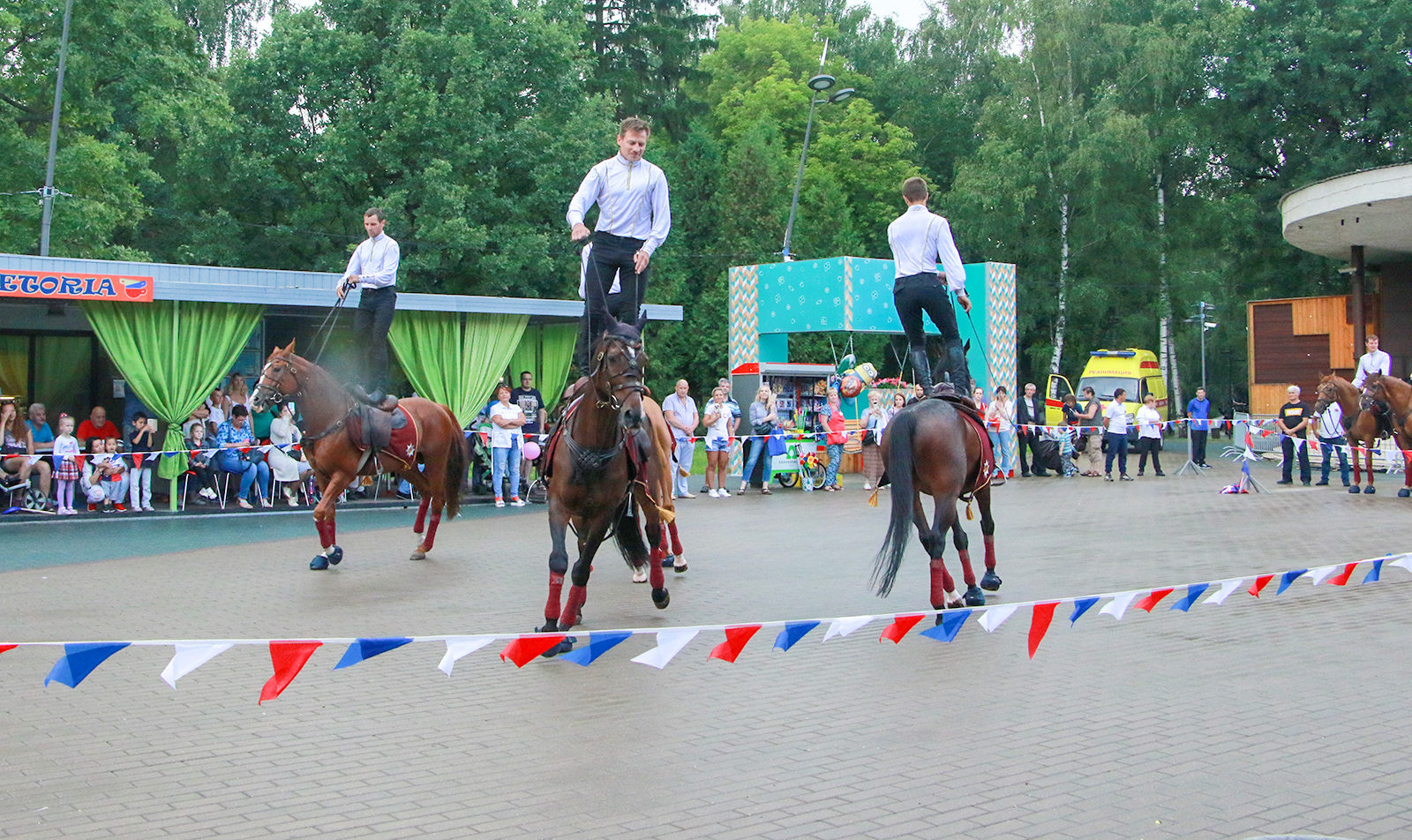 Выступления всадников Кремлевской школы верховой езды в Лианозовском парке – события на сайте «Московские Сезоны»