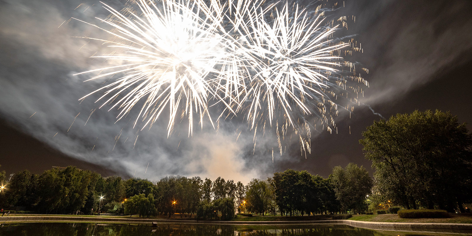 Праздничный фейерверк в парке «Ходынское поле» – события на сайте «Московские Сезоны»