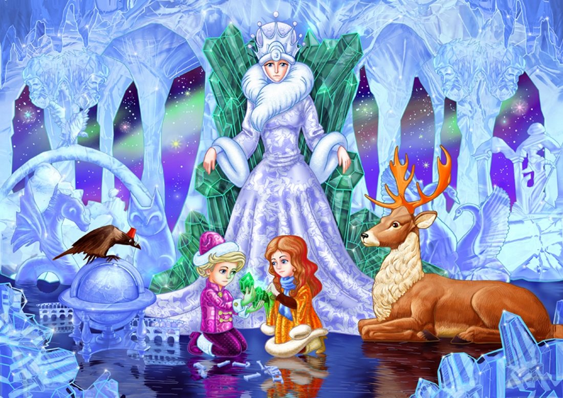 Снежная королева рисунок для детей 2 класс