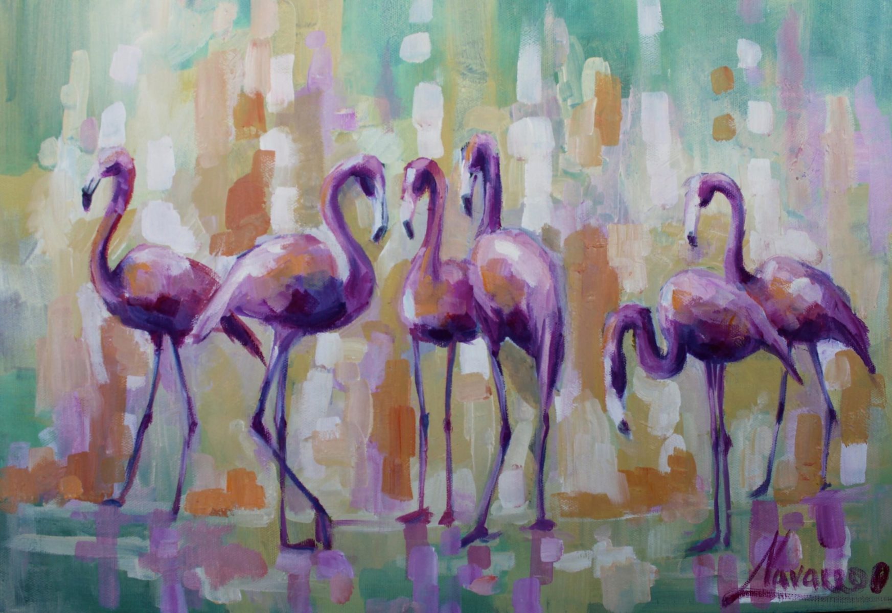 Мастер-класс «Рисуем картину за 3 часа. Фламинго» в ДК «Темп» – события на сайте «Московские Сезоны»